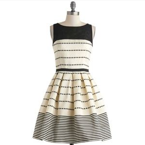 Black and white cocktail dress from modcloth